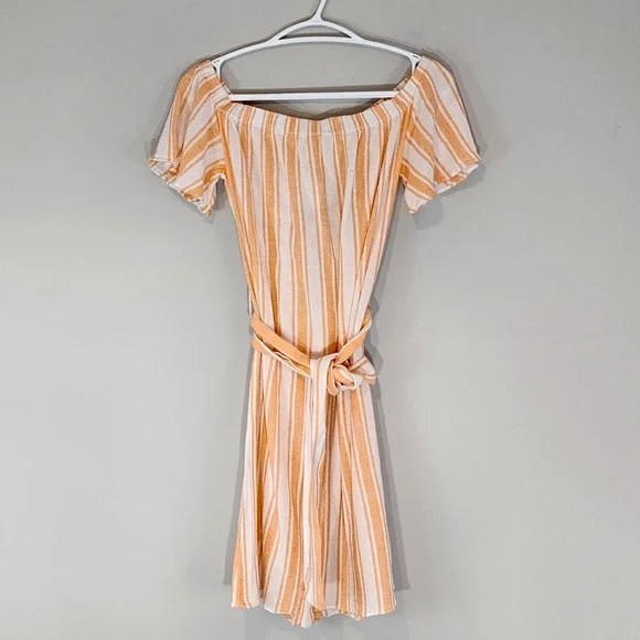 Michael Kors Off-Shoulder Striped Dress XS NWT - Picture 3 of 6